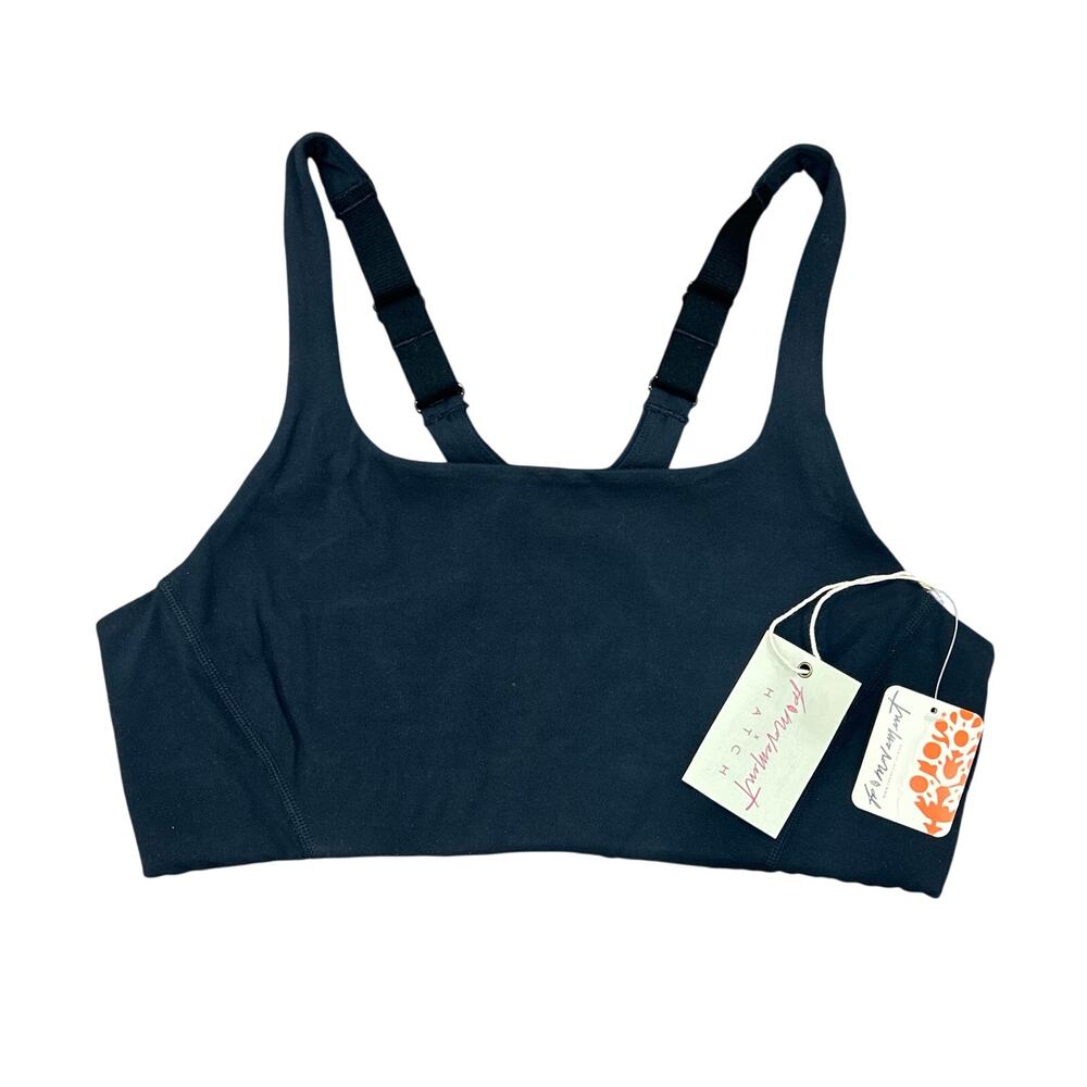 NWT FP Movement x Hatch Never Better Square Neck Maternity Bra Black Size S